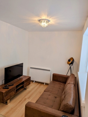 cozy ablaze room