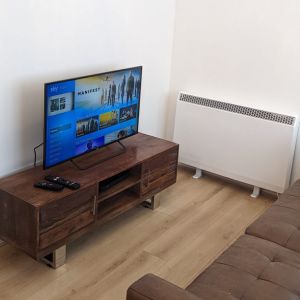 cozy ablaze tv lounge